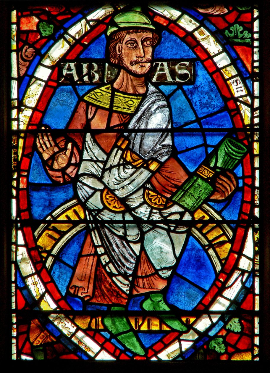 Vindue, der viser en genealogisk figur: Abia af English School