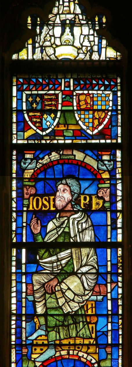 Vindue med en genealogisk figur: Joseph af English School