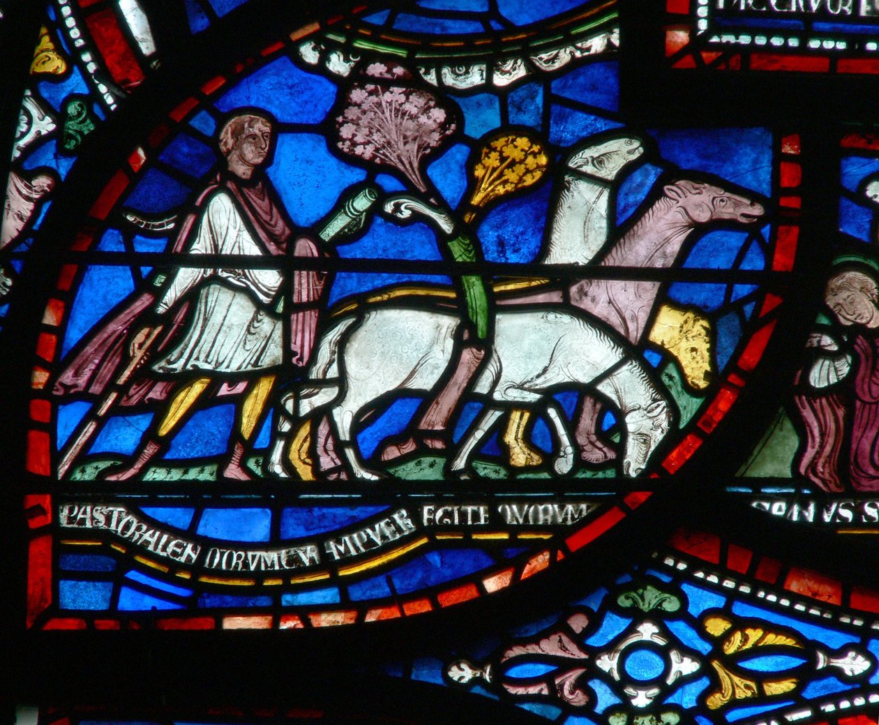 Vindue n2, der viser en scene fra et St Thomas Becket Miracle-vindue: Richard Sunieves historie af English School