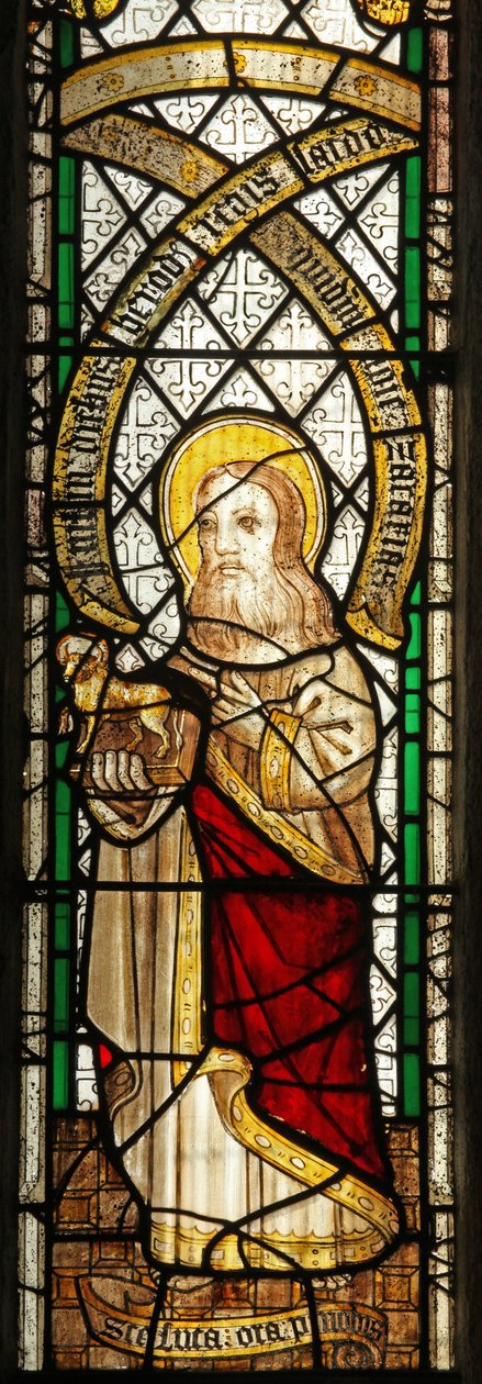 Vindue s5, der viser evangelisten: St. Lukas af English School