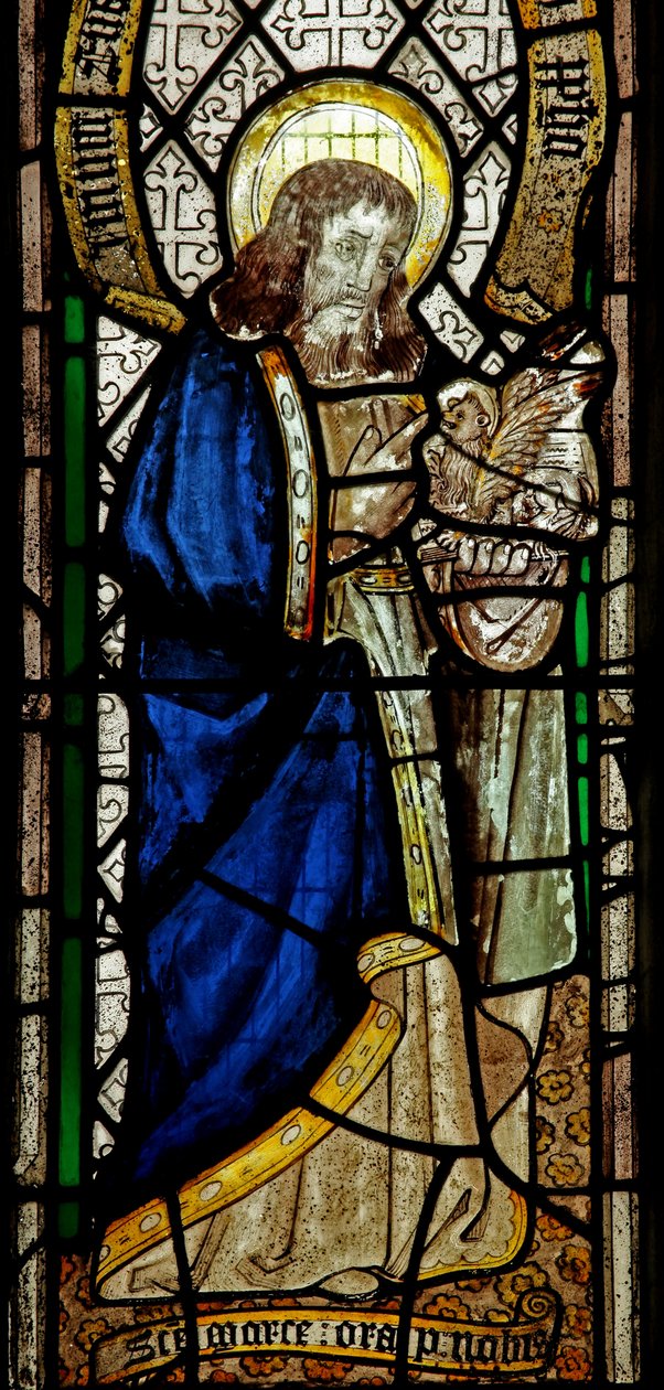 Vindue s5, der viser evangelisten: St. Mark af English School