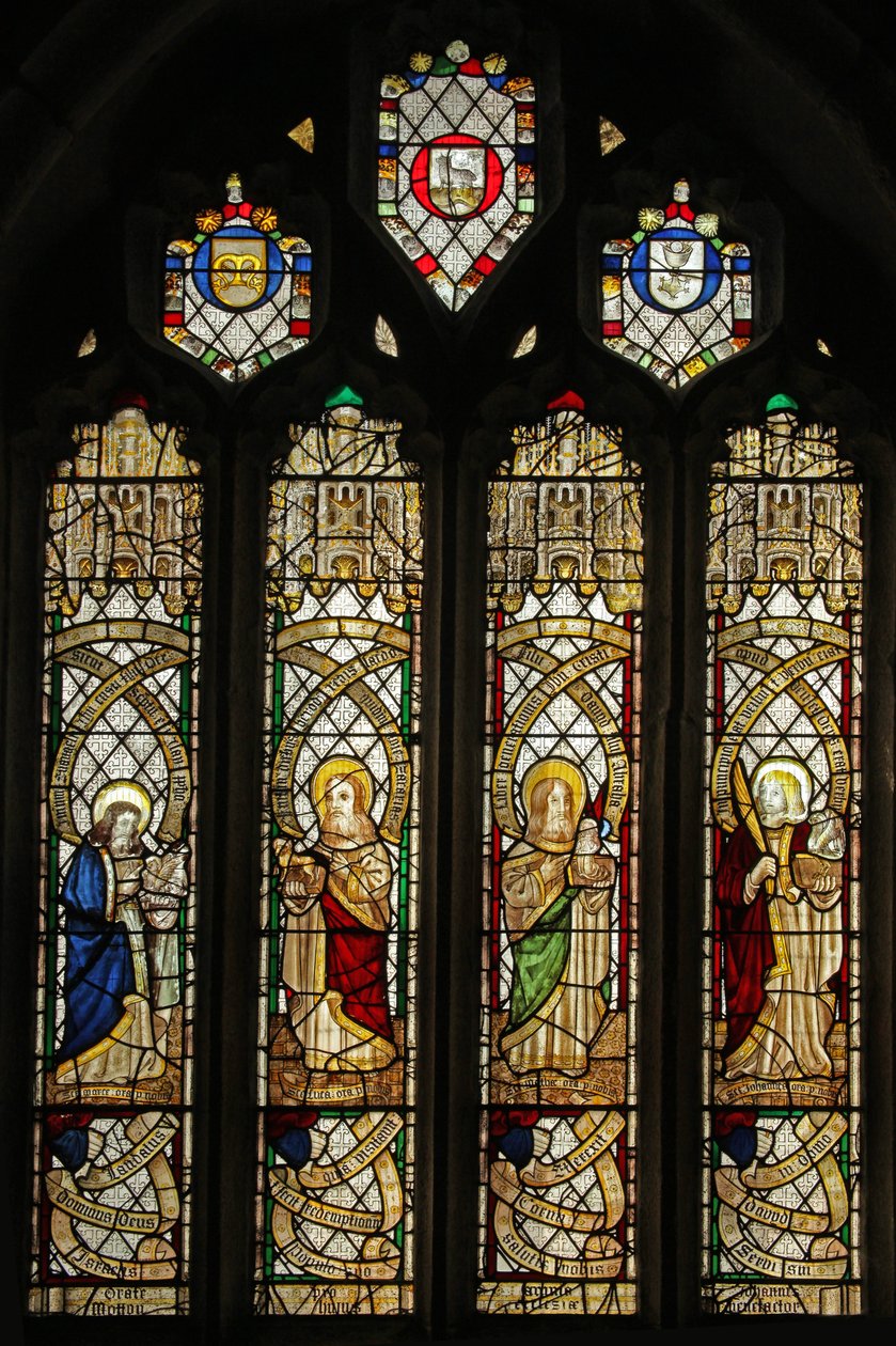 Vindue s5, der viser evangelistvinduet af English School