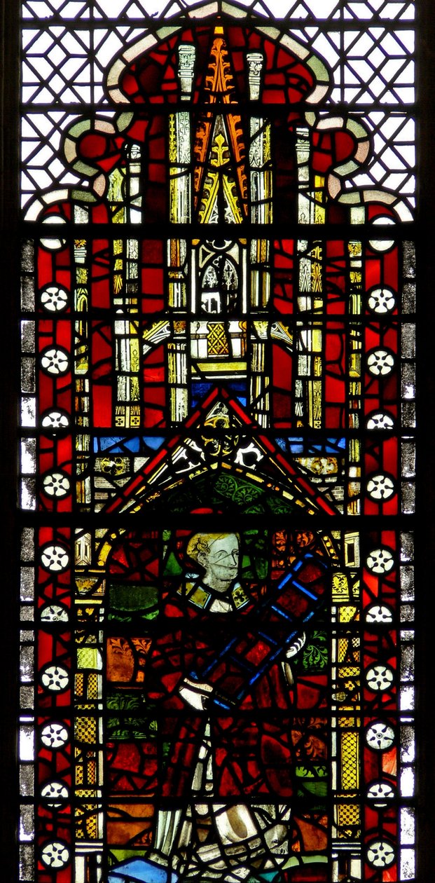 Vindue w32 forestillende St. Lawrence af English School