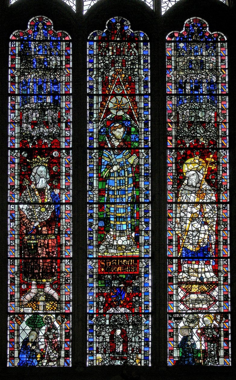 Vindue w4 afbilder St. Edward Bekenderen, St. Vincent, St. Peter af English School