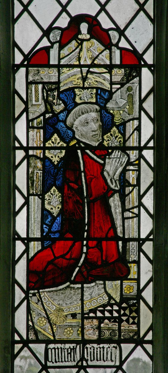 Vindue w6 viser en donor - John Gedney af English School