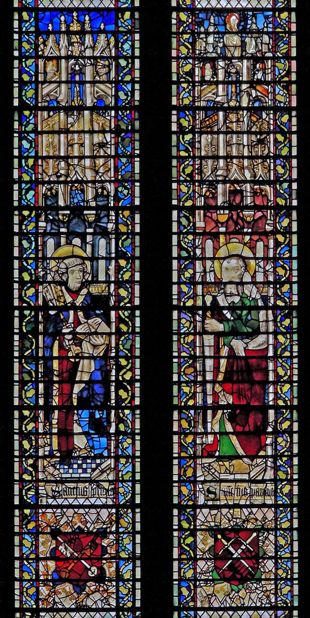 Vindue w71 forestillende Sankt Peter og Sankt Paul af English School