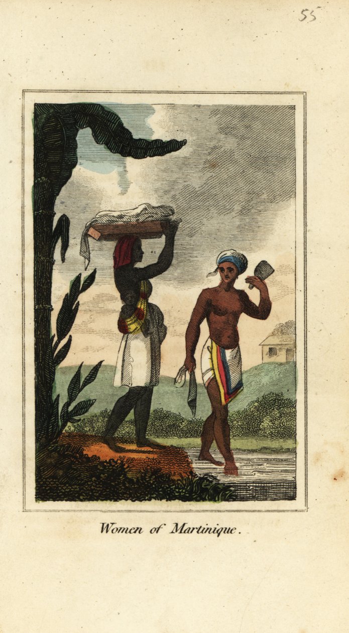 Kvinder fra Martinique, Antiller, Vestindien af English School