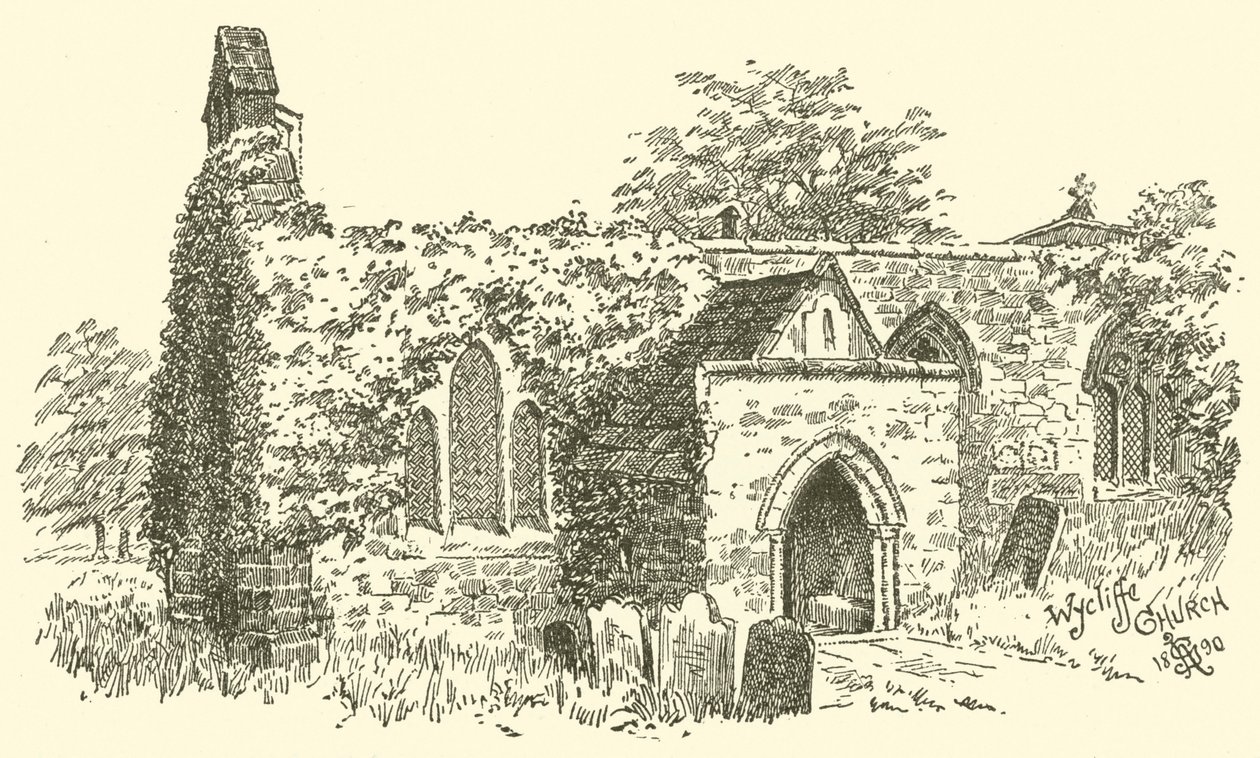 Wycliffe Kirke (gravering) af English School