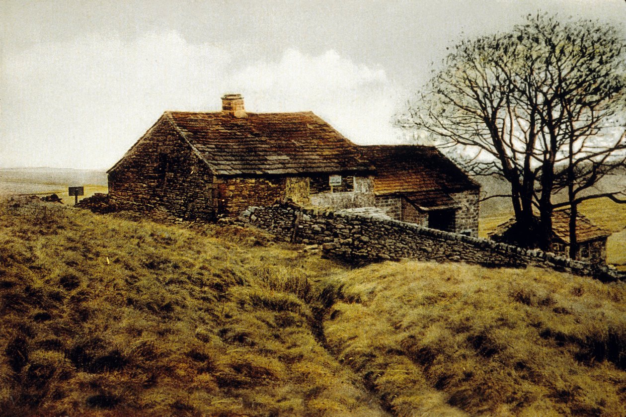 A House on the Moor, nær Haworth, Yorkshire af English School English School