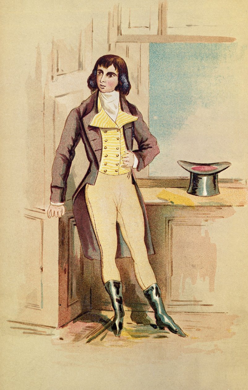 Portræt af George Beau Brummell af English School English School