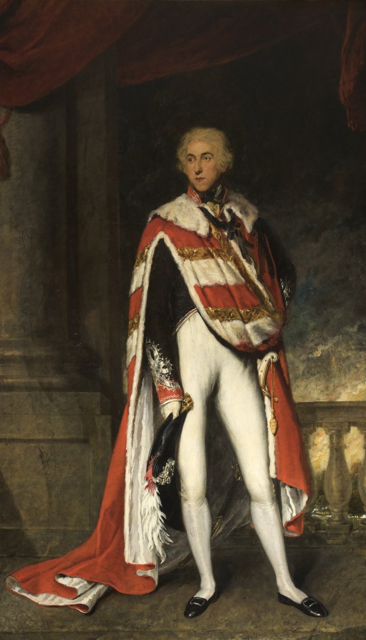 Sir John Fleming Leicester, Bart., i Peers Robes, 1789-1826 af English School English School