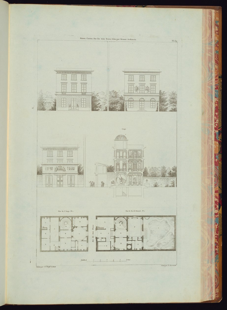 Indbundet tryk (Frankrig) af Engraved by Charles Nicolas Ransonnette