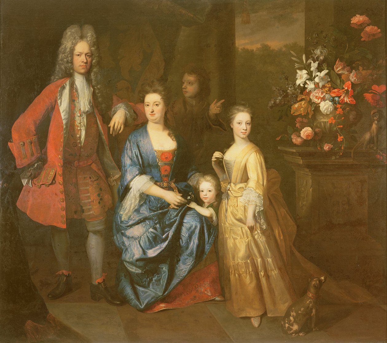 Oberst Andrew Bissett og hans familie, 1708 af Enoch Seeman