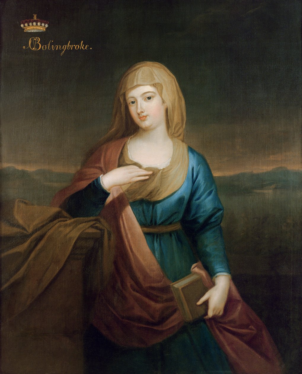 Portræt af Marie Claire Deschamps de Marcilly (1675-1750), anden hustru til Henry, 1. Viscount Bolingbroke, ca. 1720 af Enoch Seeman