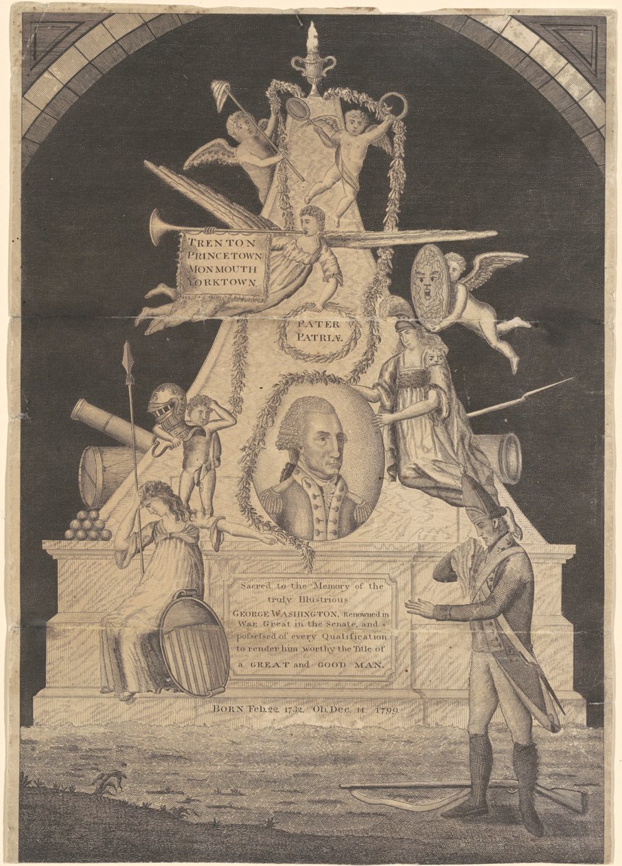 Mindesmærke for George Washington af Enoch G. Gridley, after John Coles, Jr.