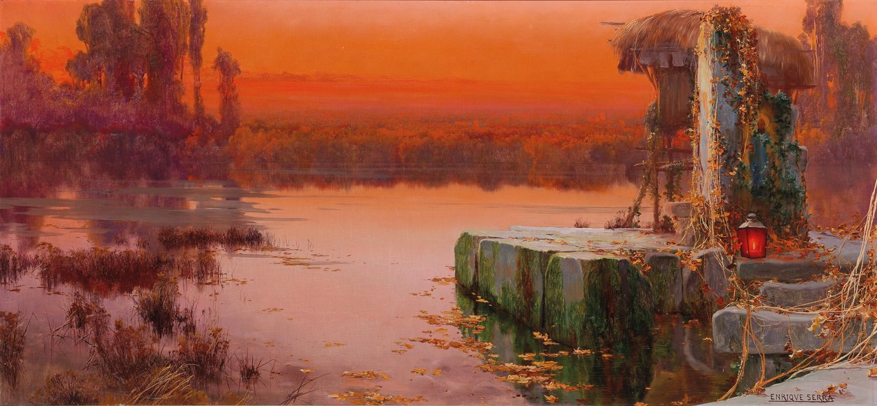 Aftenlys over Pontine Marshes af Enric Serra Auque