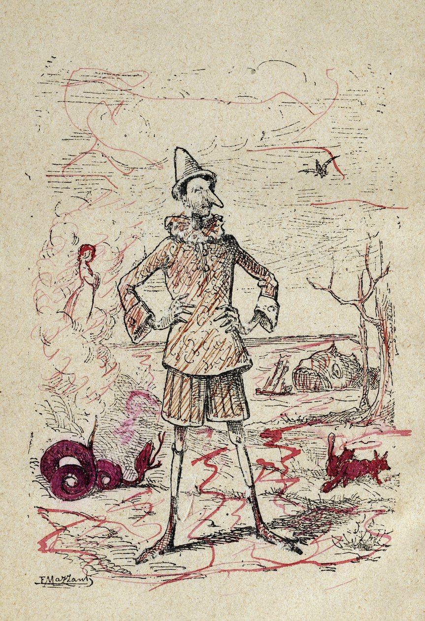 Pinocchio, 1883 af Enrico Mazzanti