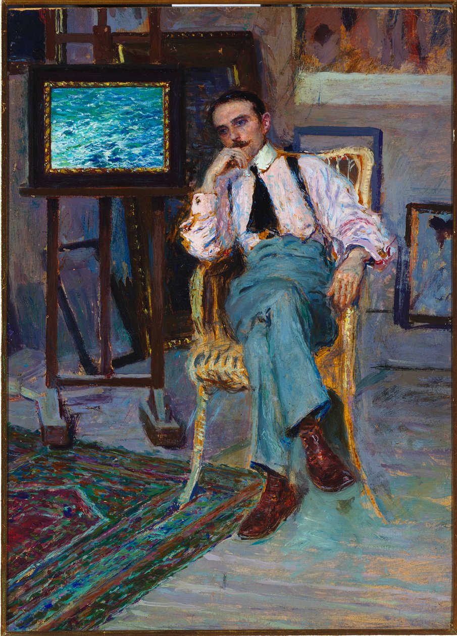 Portræt af maleren Antonio Discovolo, 1903 af Enrico della Lionne