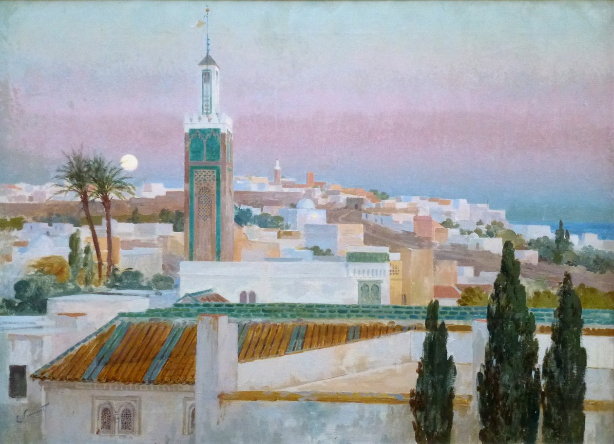 Atardecer en TangerTangier i skumringen af Enrique Simonet