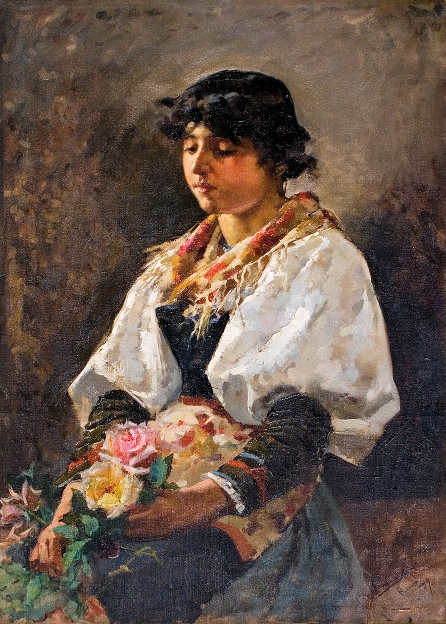 Ciociara Mujer de Ciociaria; region de Italia Kvinde fra Ciociaria -regionen i Italien af Enrique Simonet