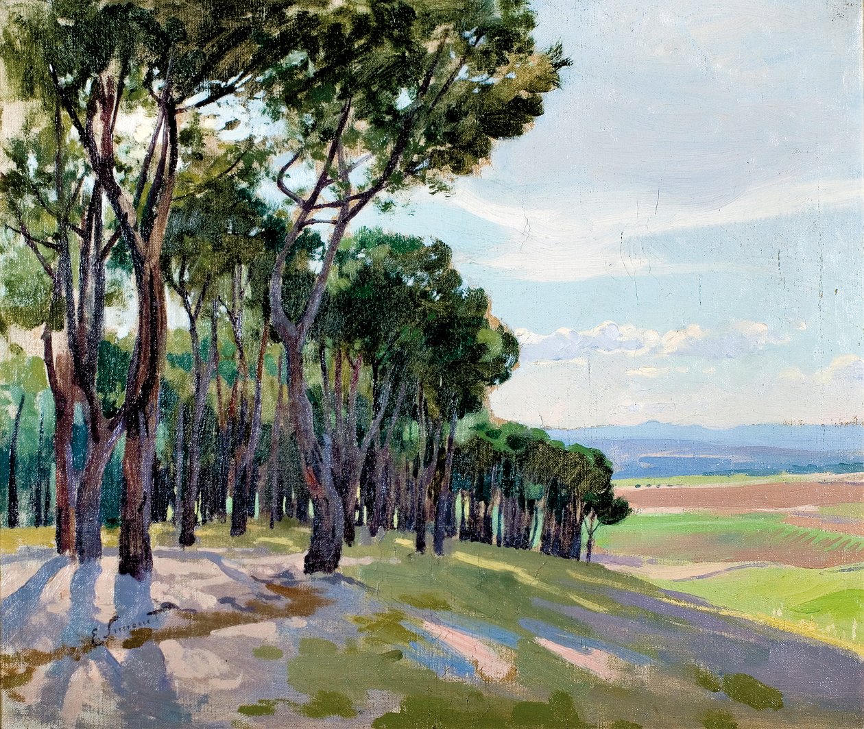 Landskab i La Moncloa af Enrique Simonet