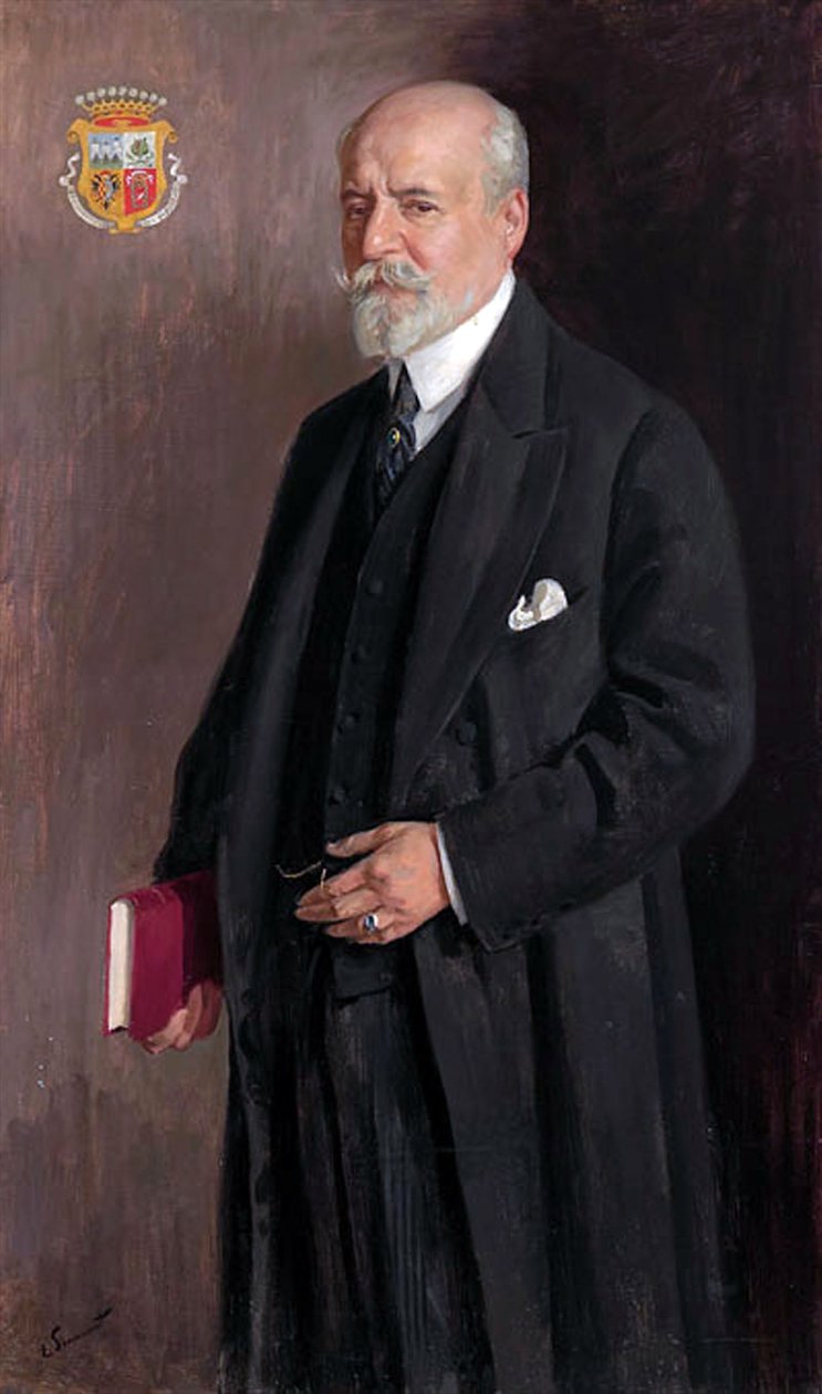 Portræt af herre af Enrique Simonet