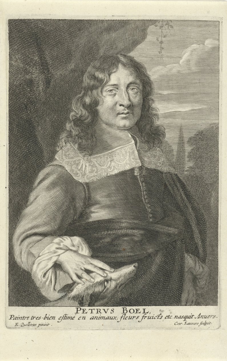 Peeter Boel, graveret af Conrad Lauwers, ca. 1649-62 (stik) af Erasmus (after) Quellinus