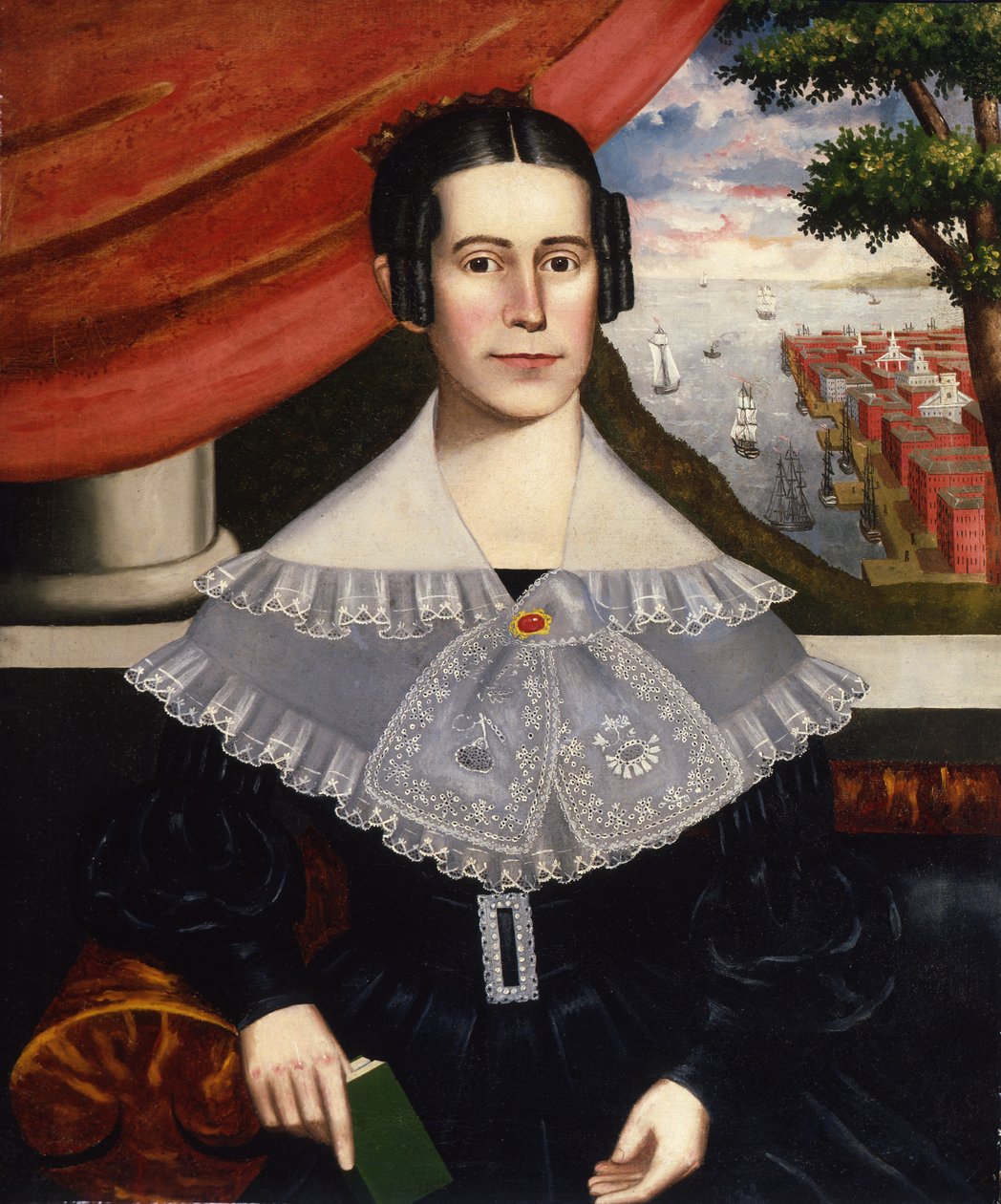 Louisa Galland Cook Moore, 1838 af Erastus Salisbury Field