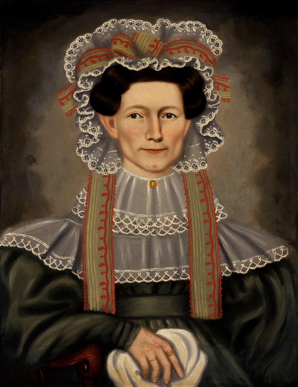 Lady of Squire Williams House, ca. 1829. af Erastus Salisbury Field