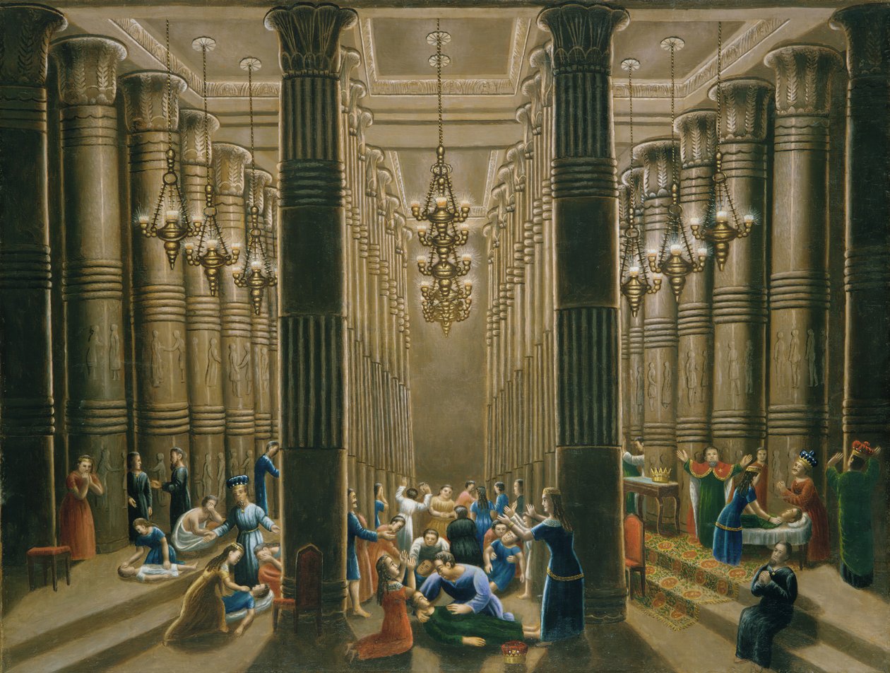 Den førstefødtes død, 1865-80. af Erastus Salisbury Field