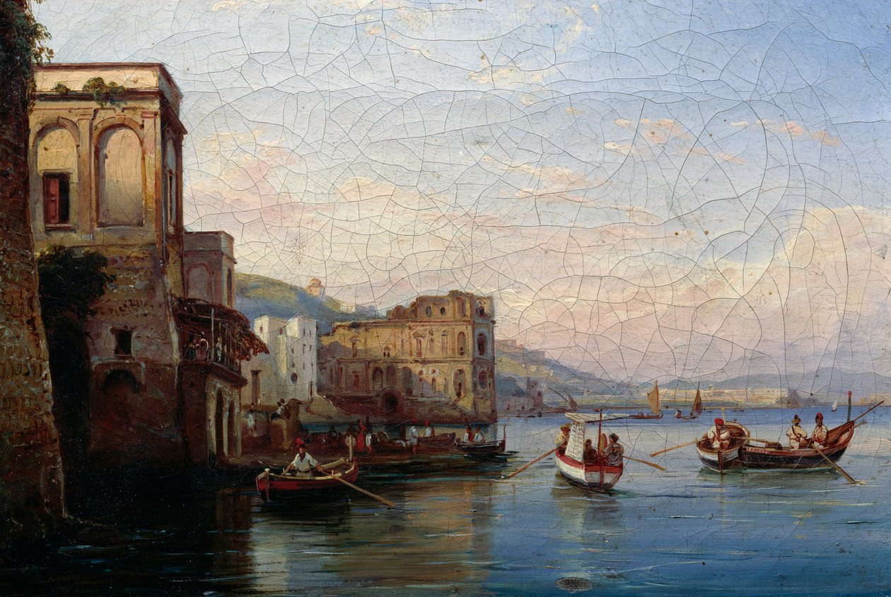 Posillipo, ca. 1850 (olie på lærred) af Ercole Gigante
