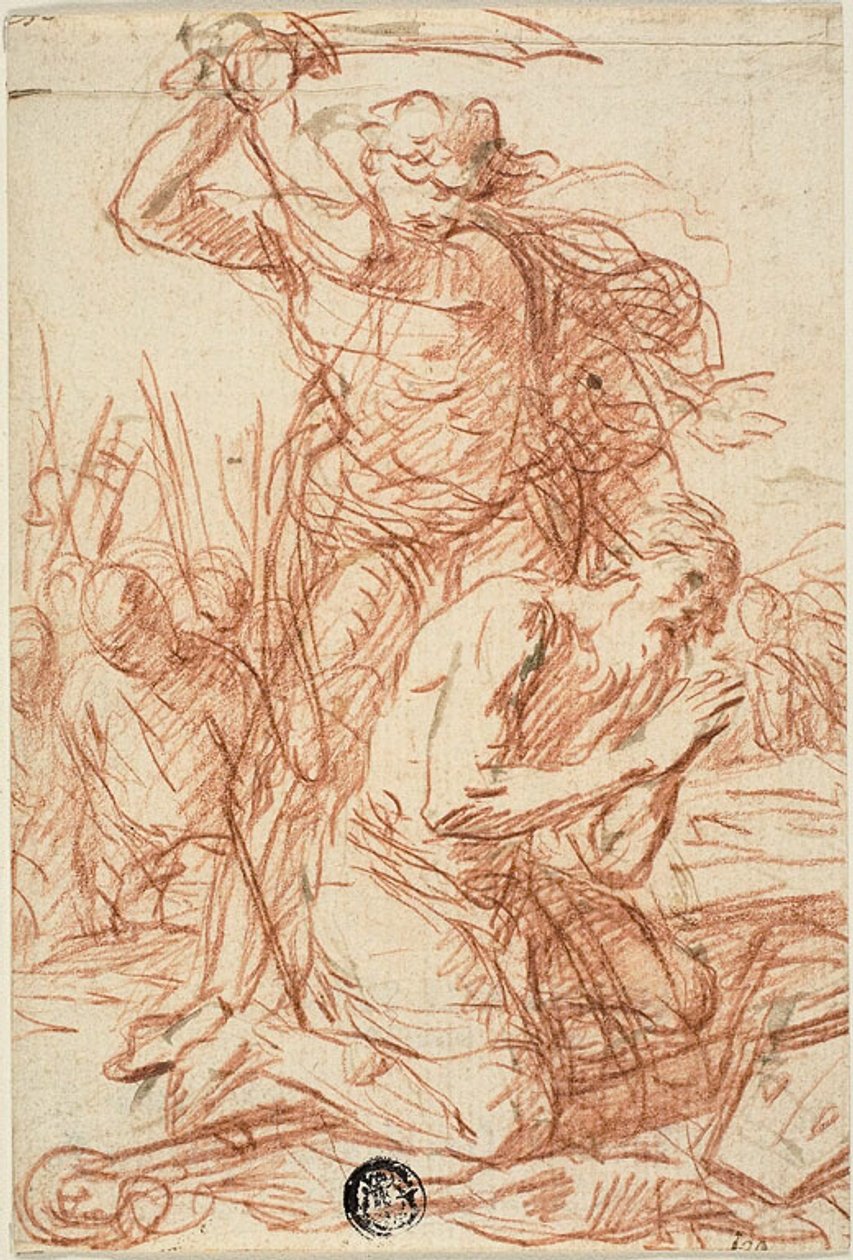 Martyrdøden for biskop Saint af Ercole Procaccini the younger