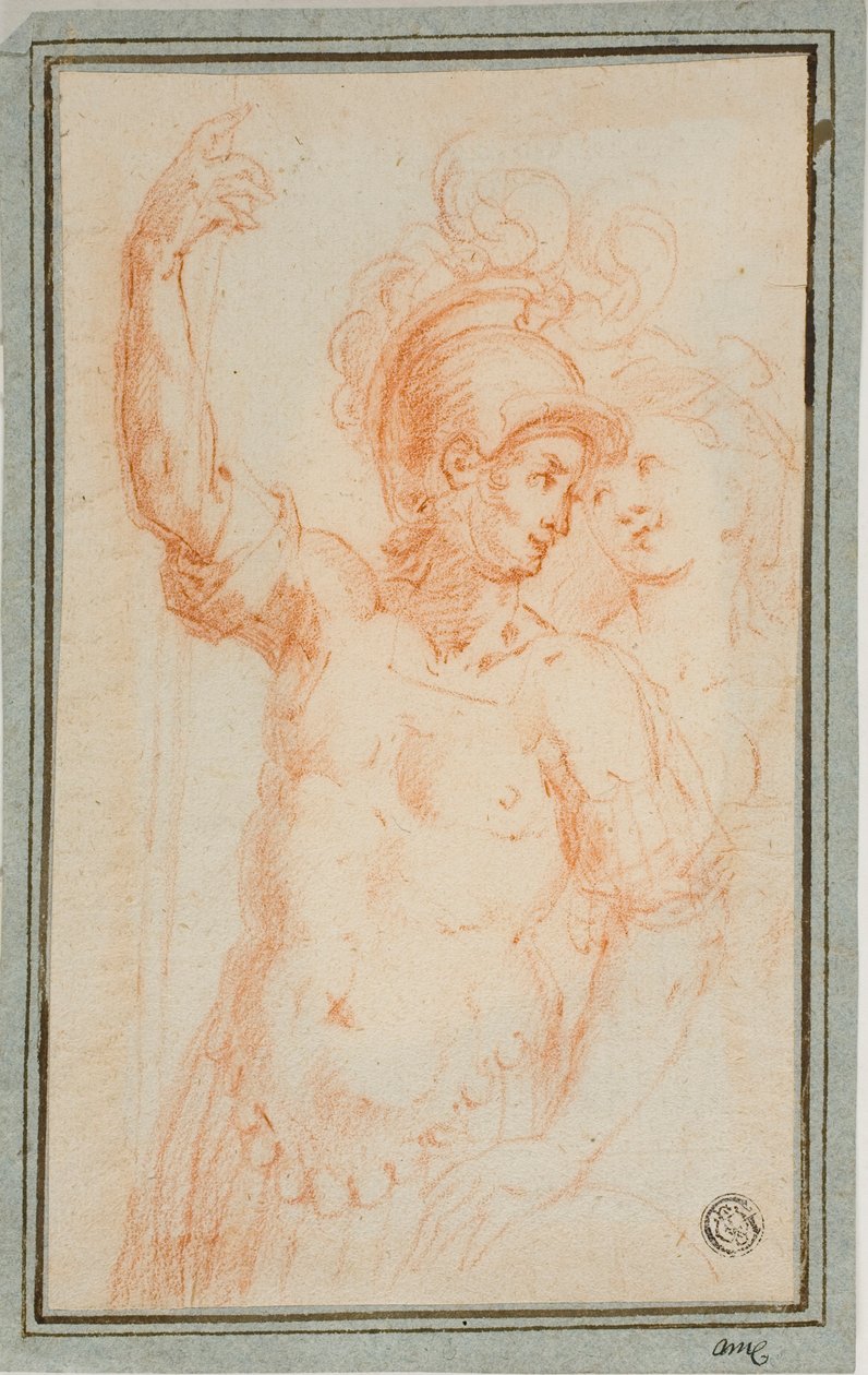 Romersk soldat og kvinde af Ercole Procaccini the younger