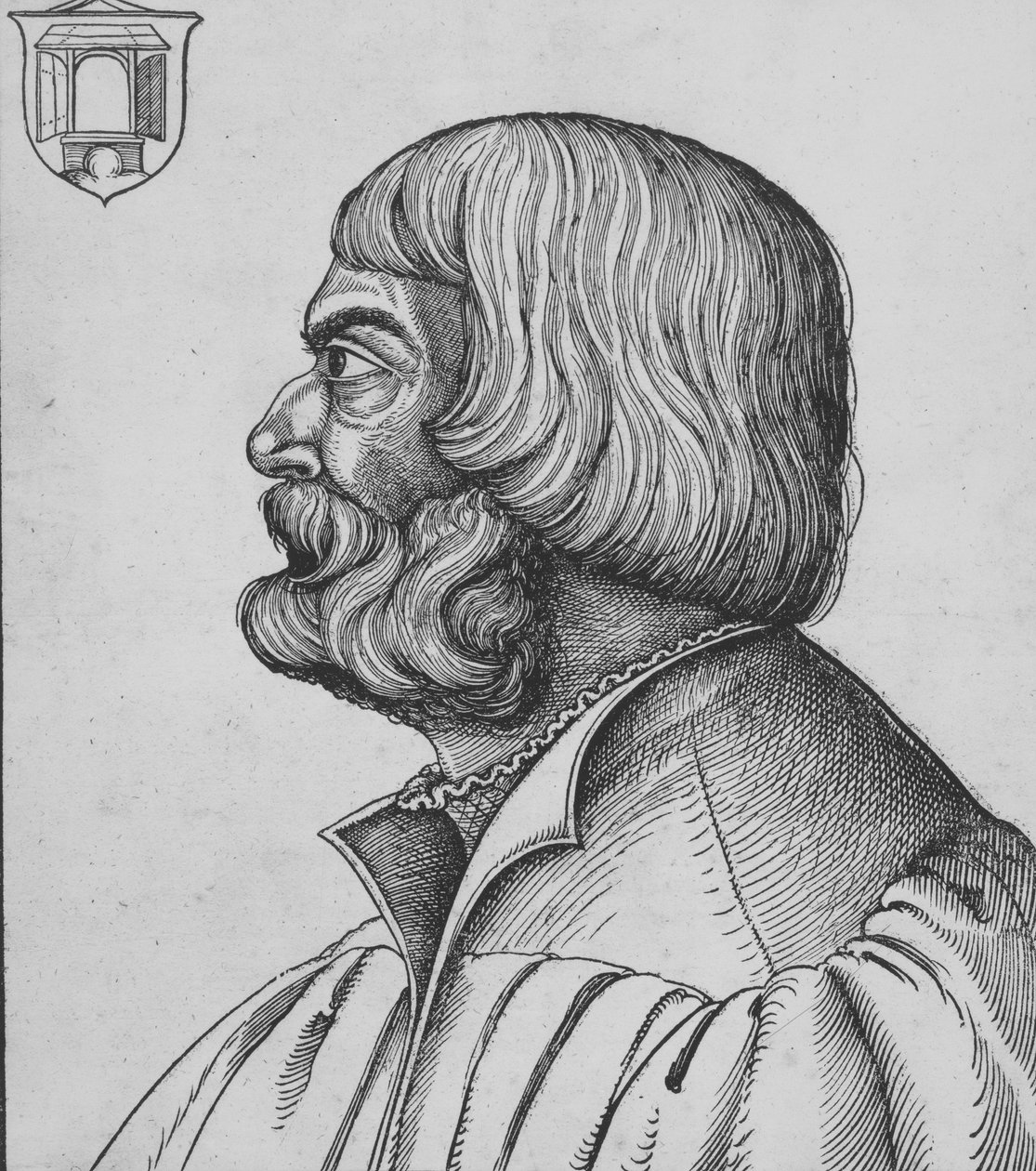 Portræt af Dürer, begyndelsen af 1500-tallet. af Erhard Schon