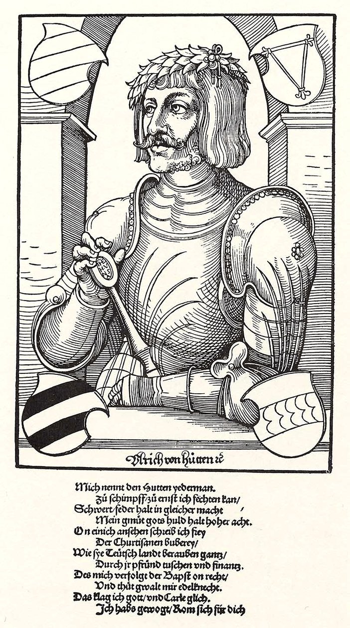 Portræt af Ulrich von Hutten 1488-1523 af Erhard Schon