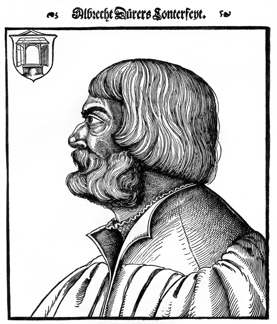 Profilportræt af Albrecht Durer, 1527, 1936 af Erhard Schon