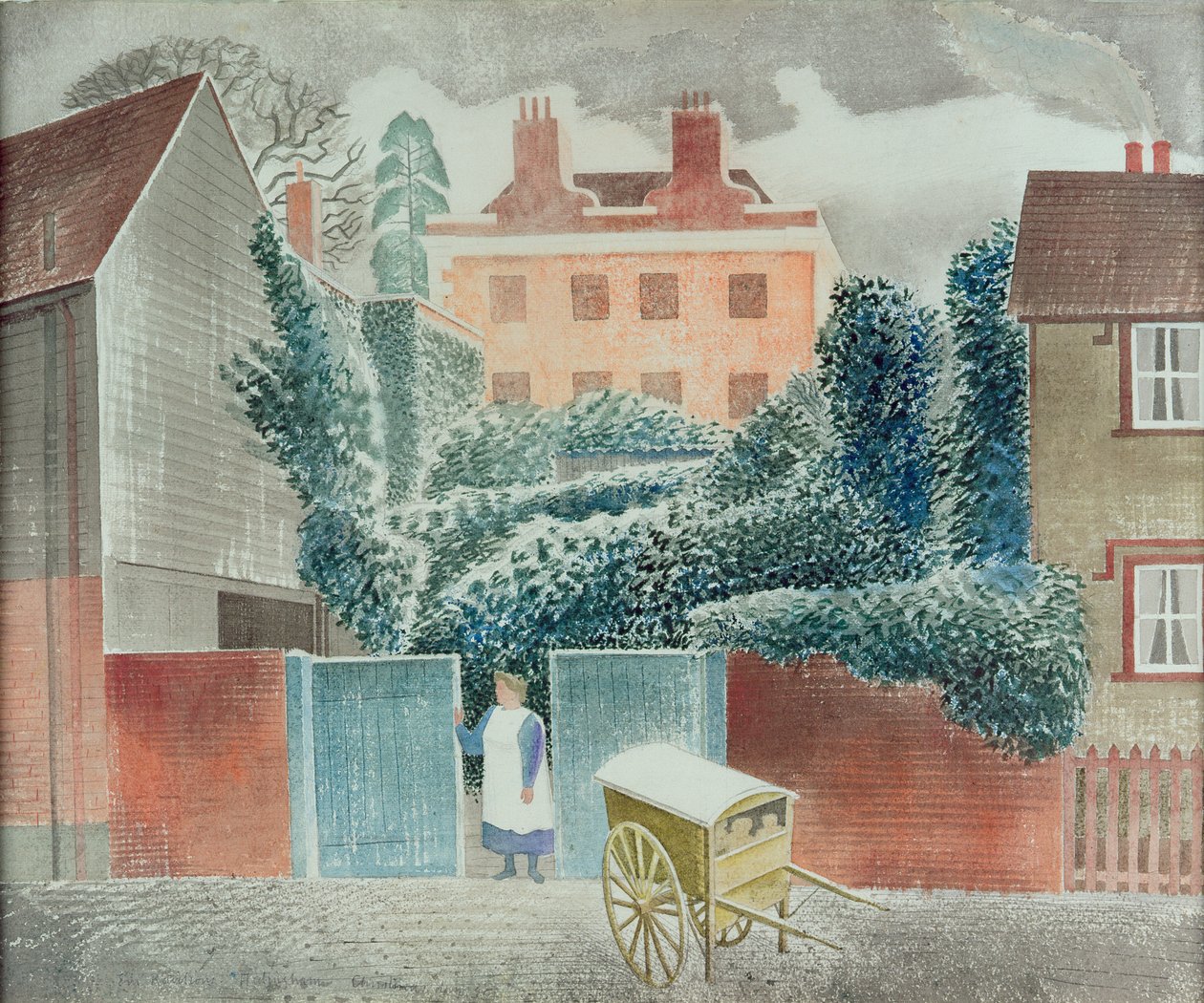 Bagervogn af Eric Ravilious