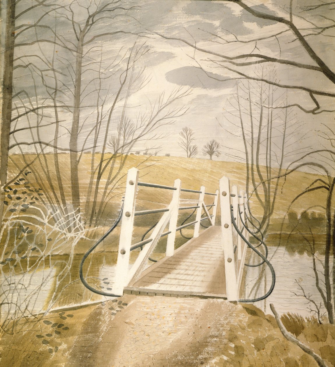 Ironbridge ved Ewenbridge af Eric Ravilious