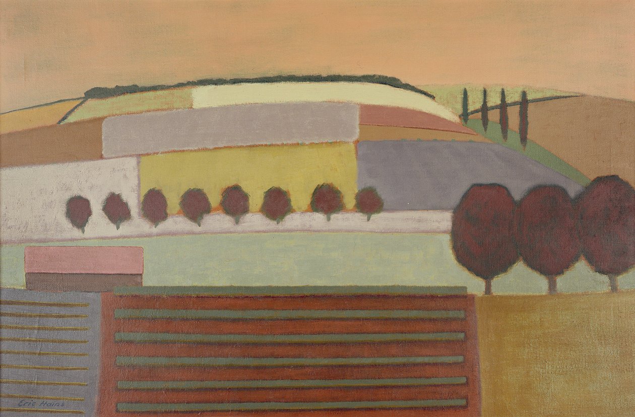 Roussillon Landskab af Eric Contemporary Artist Hains