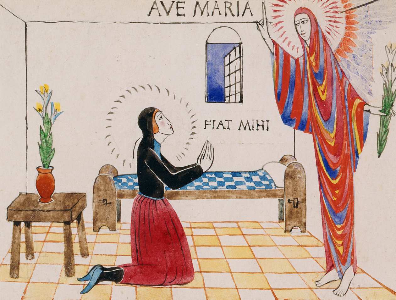 Bebudelse, ca. 1912 (akvarel på papir) af Eric Gill