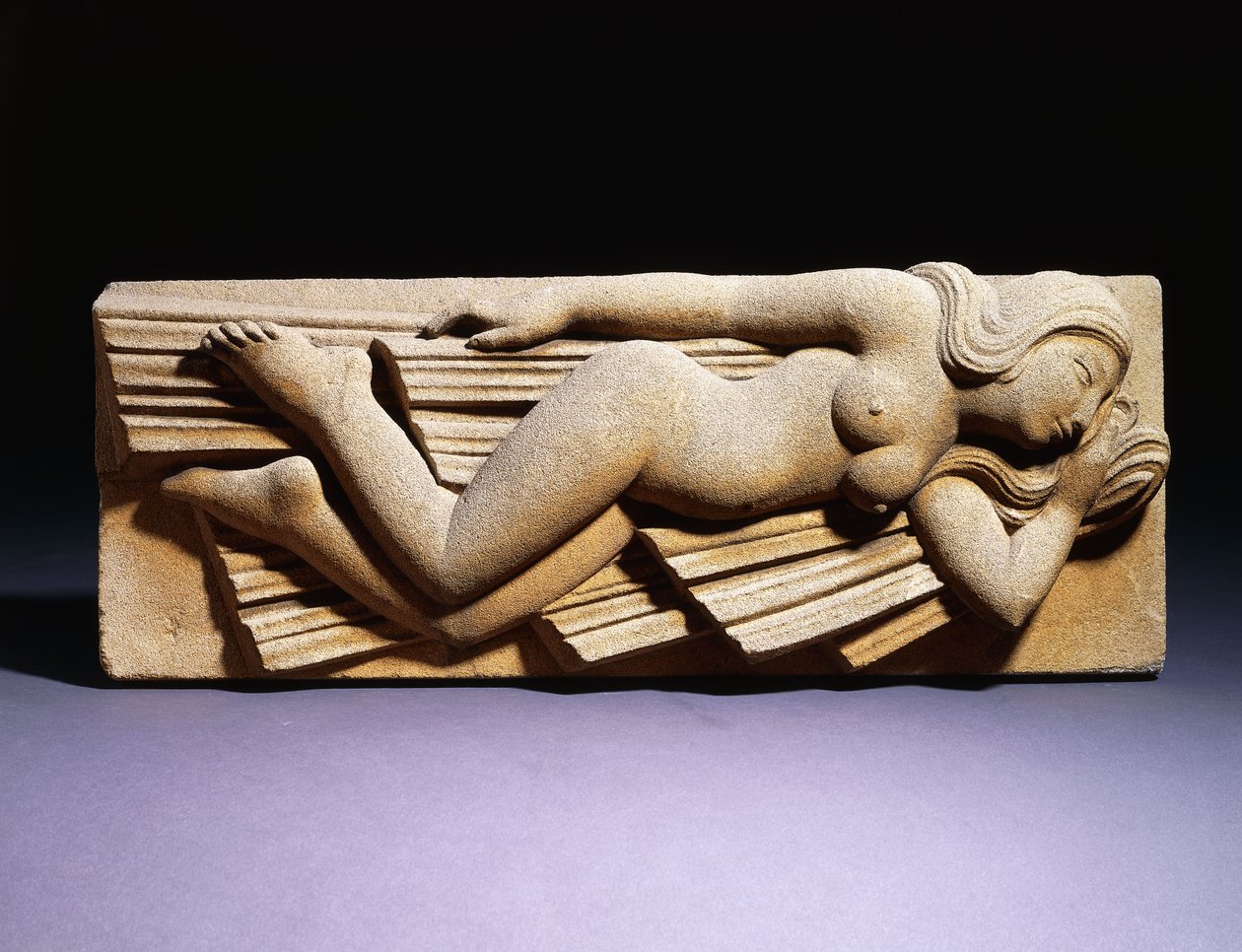 Model til skulptur: Sydenvinden af Eric Gill
