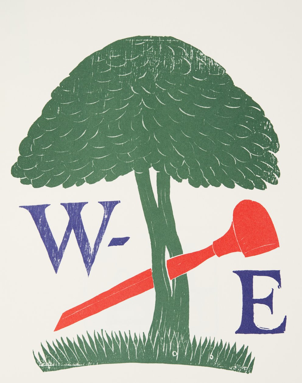 Plakat for Society of Wood Engravers af Eric Gill