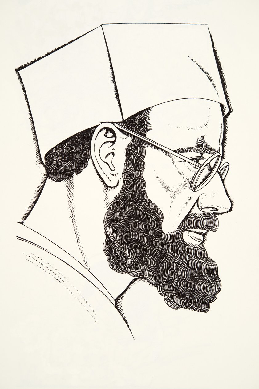 Selvportræt af Eric Gill
