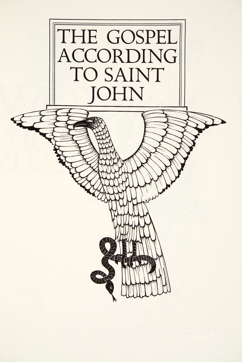 The Eagle of St.John af Eric Gill