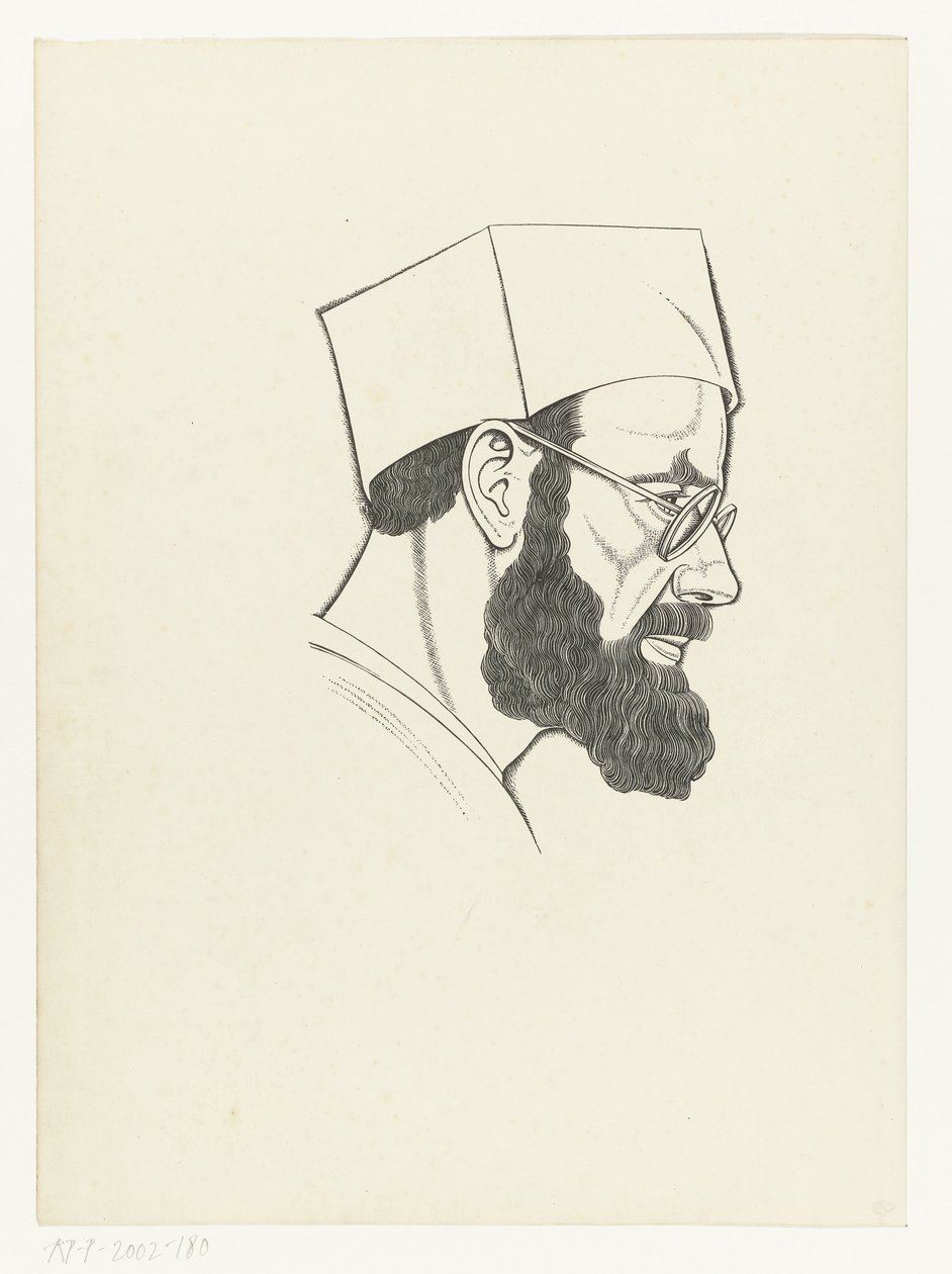 Selvportræt af Eric Gill