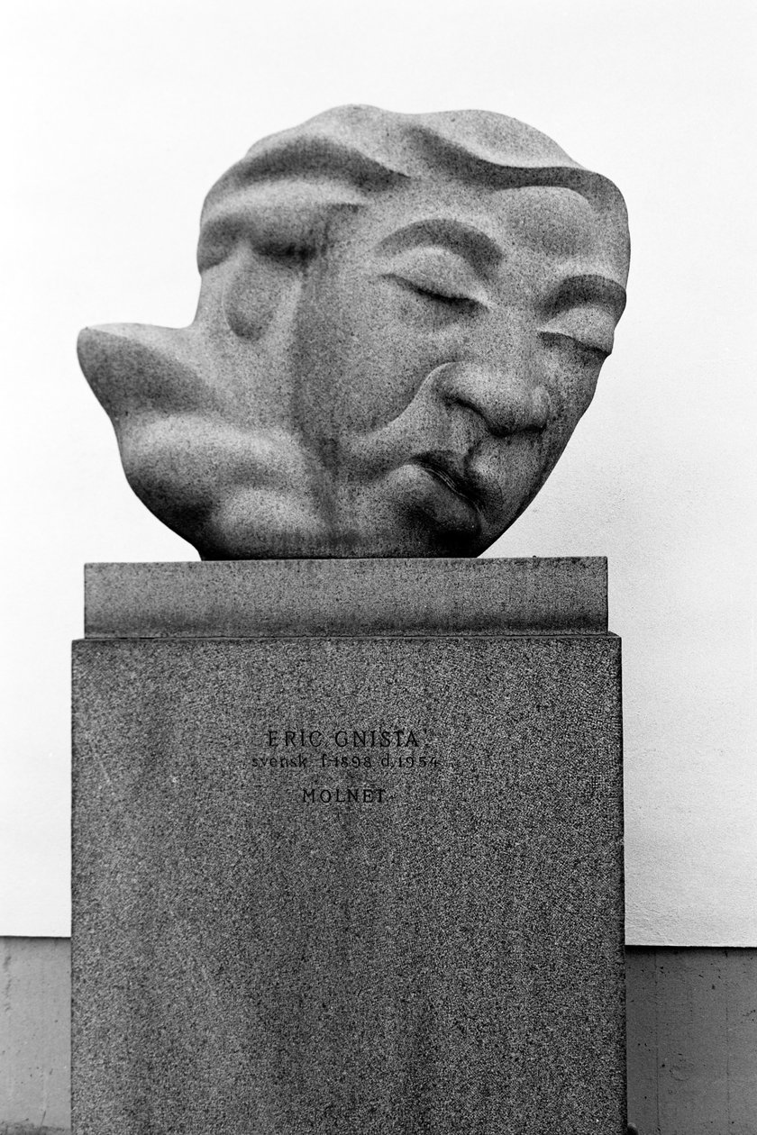 Skulptur af Eric Gnista "Molnet", Gripsholm Slot, nær Stockholm, Sverige af Eric Gnista