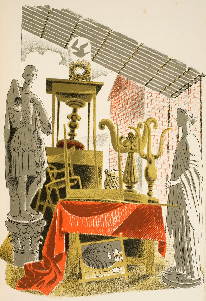 Antikvitetsforretning, illustration fra 