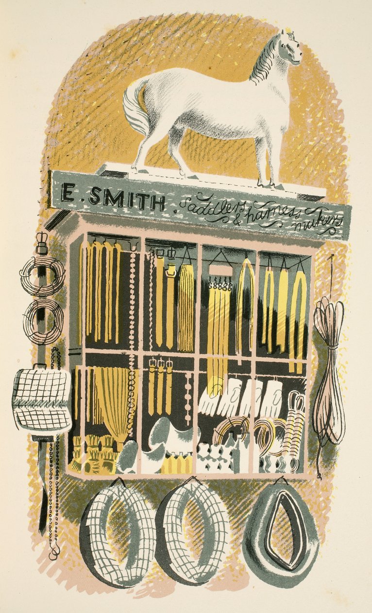 Saddler and Harness Maker, illustration fra 