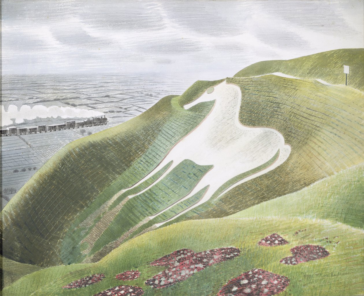 Westbury-hesten af Eric Ravilious