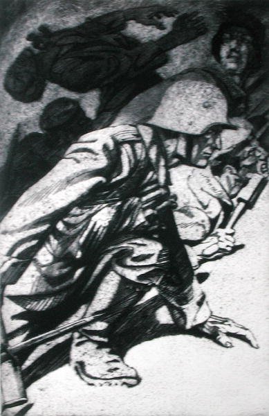 Stormen, illustration fra en folio af tryk udgivet i Leipzig af Erich Erler